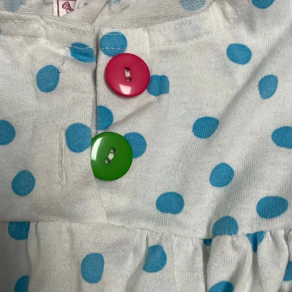 Buster Brown Vintage 6-9 Month Fish Polka Dot Bubble Romper VTG One Piece
